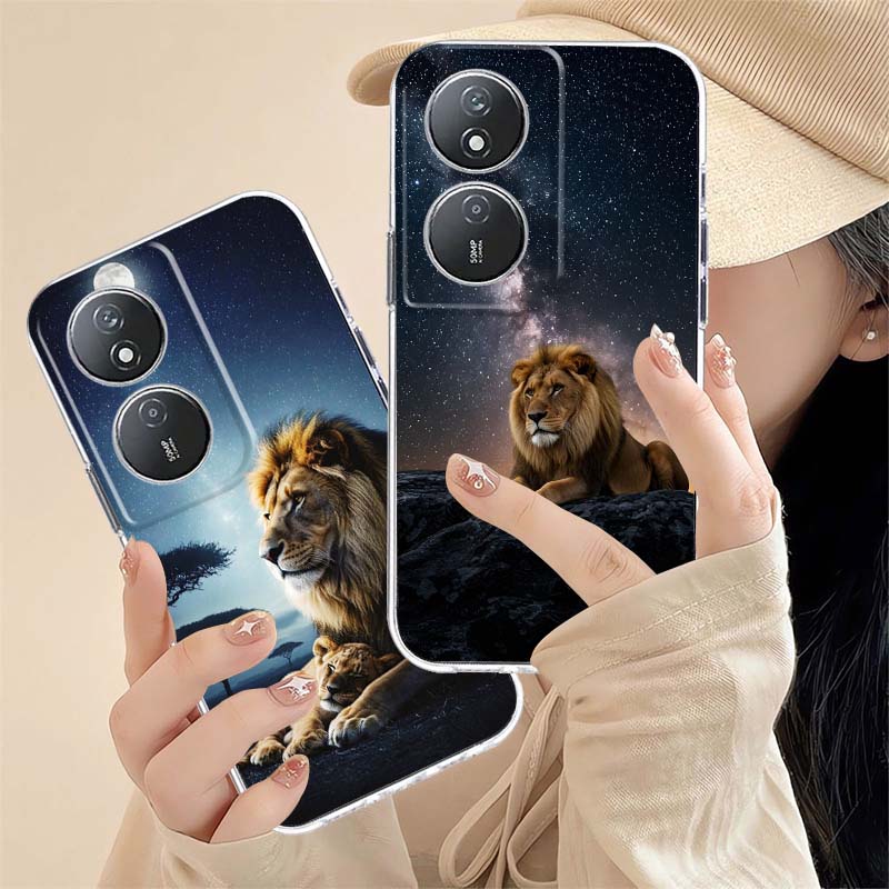 Phone Cases Under 200 - Lew pod gwieździstym niebem dla Honor