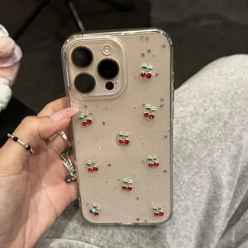 Phone Cases Pinterest - Luksusowe etui na telefon z brokatem,