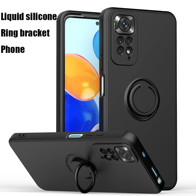 Phone Cases With Pictures - Płynny silikonowy uchwyt na pierścień Miękkie