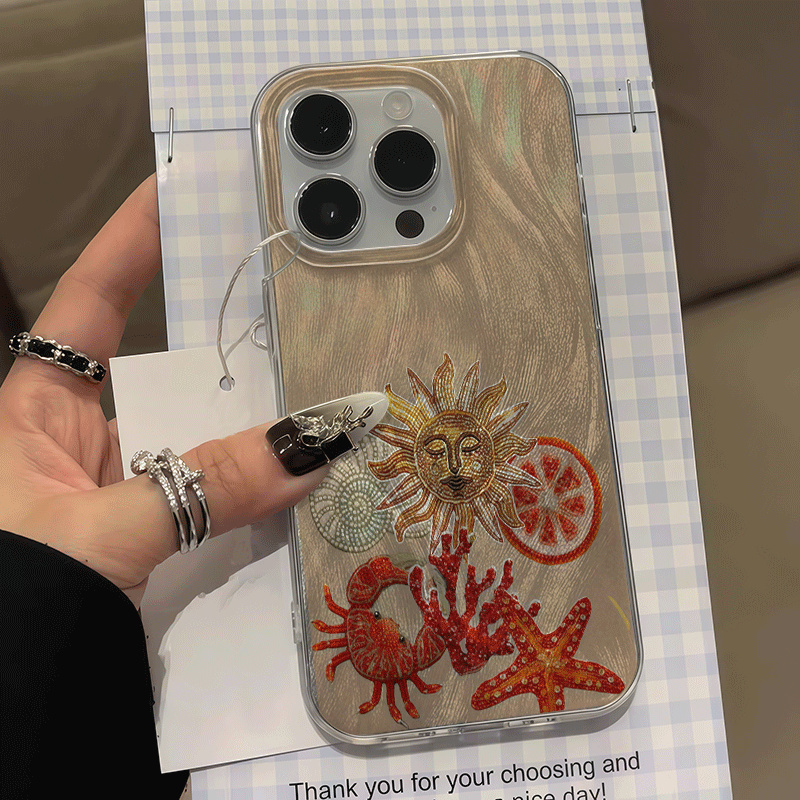 Phone Cases Red - Etui na telefon z teksturą lodu,