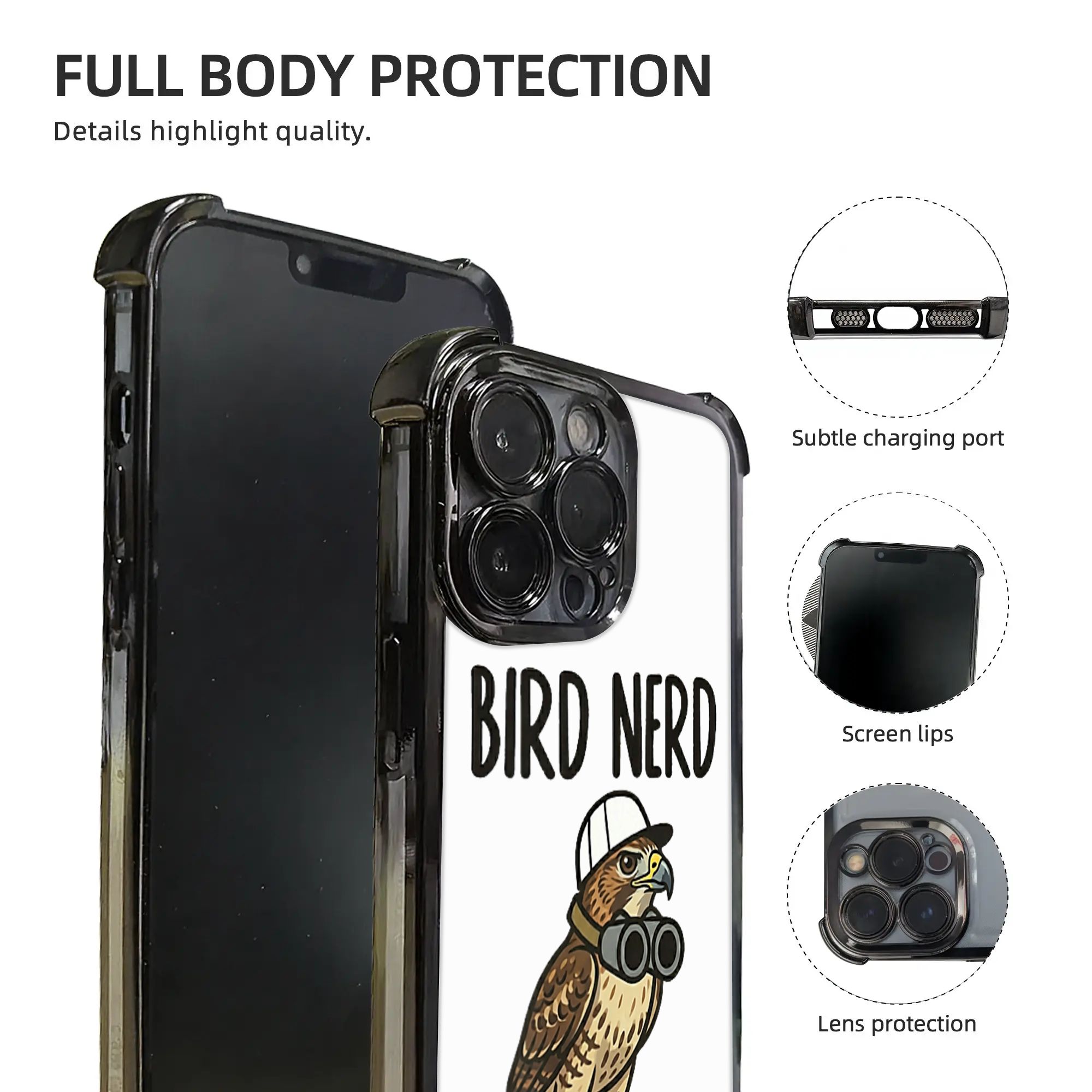 Zabawny ptak-śwobodnik obserwu – Phone Cases Red recenzja i cena