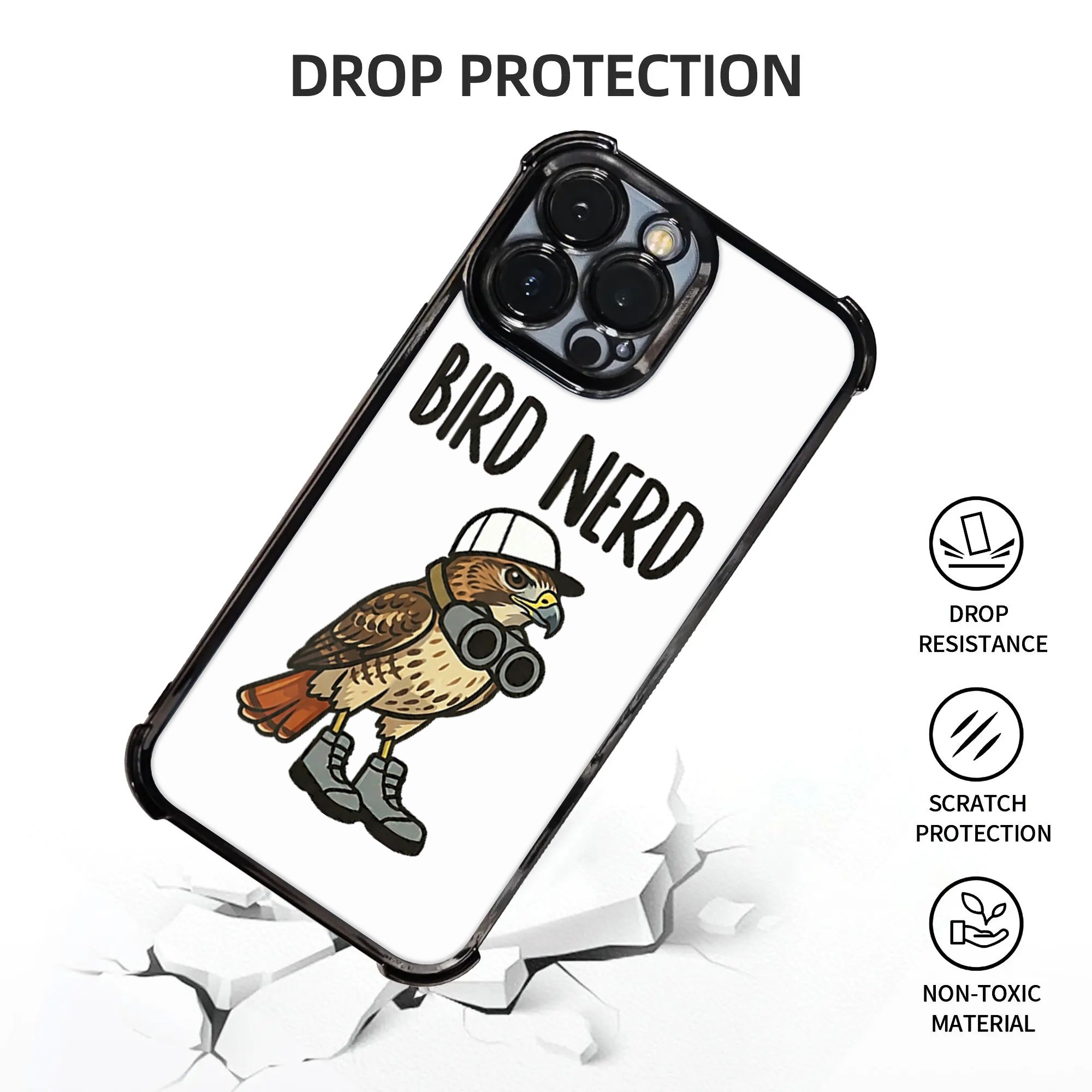 Zabawny ptak-śwobodnik obserwu – Phone Cases Red recenzja i cena