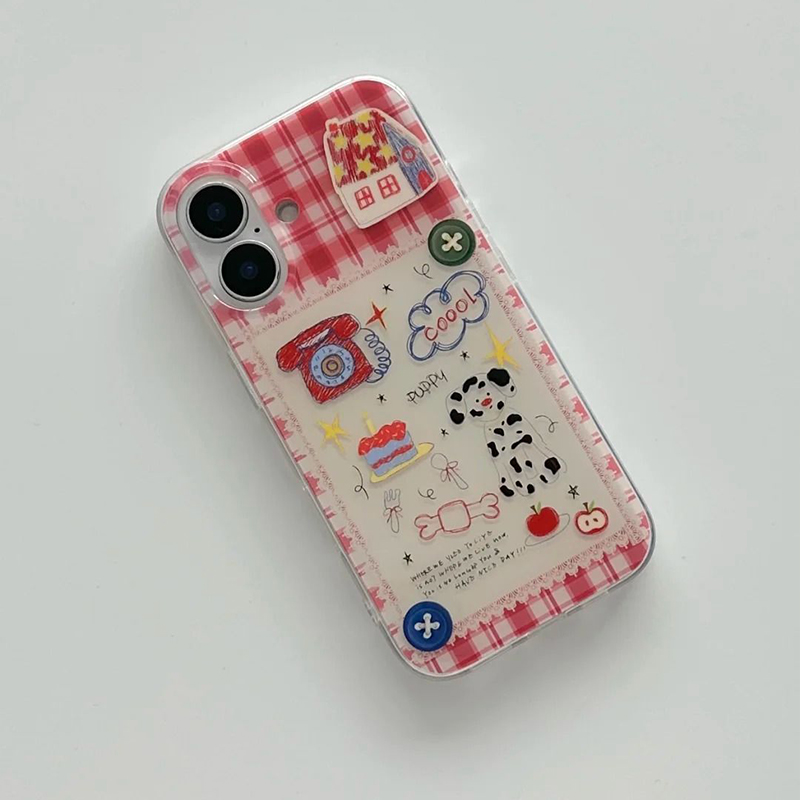 Koreański Ins Lekki Azjatycki  – Phone Cases Red recenzja i cena