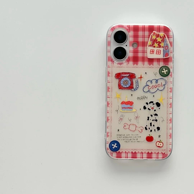 Koreański Ins Lekki Azjatycki  – Phone Cases Red recenzja i cena
