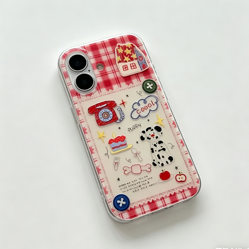 Koreański Ins Lekki Azjatycki  – Phone Cases Red recenzja i cena