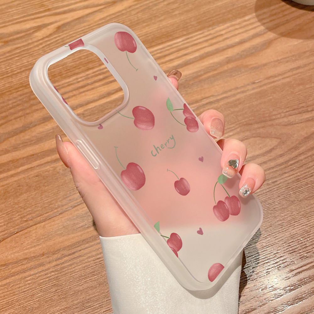 Etui na telefon Cherry, matowe – Phone Cases Iphone 15 Pro Max recenzja i cena
